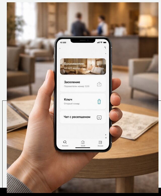 Мобильное приложение для гостей отеля в Котельниках, управление сервисом